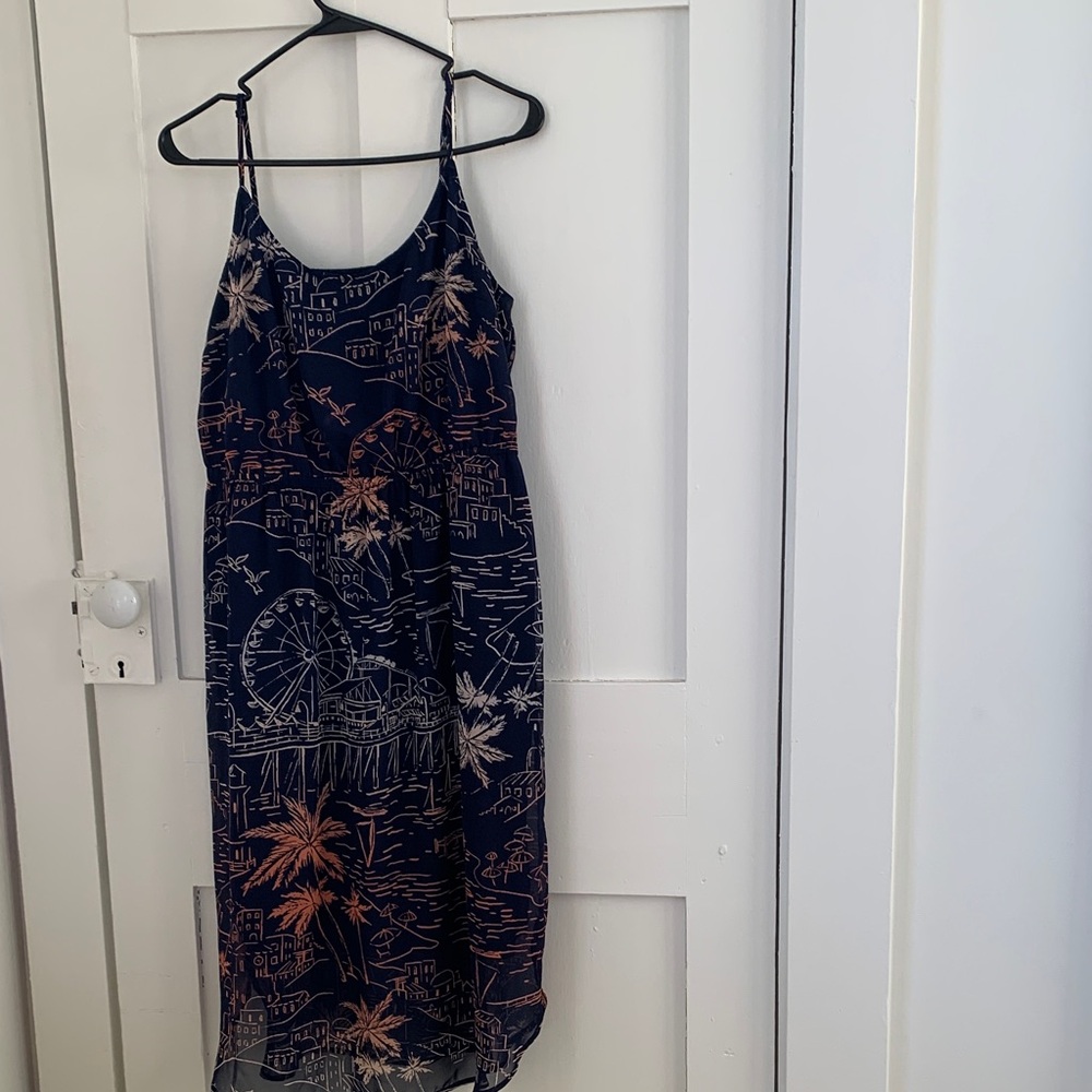 Old Navy Blue Printed Dress